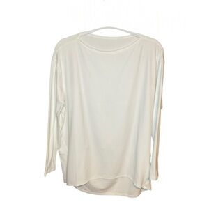 Luluemon Back In Action Nulu Long Sleeve Shirt Size 8 White